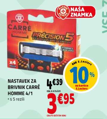 NASTAVEK ZA BRIVNIK CARRÉ HOMME 4/1