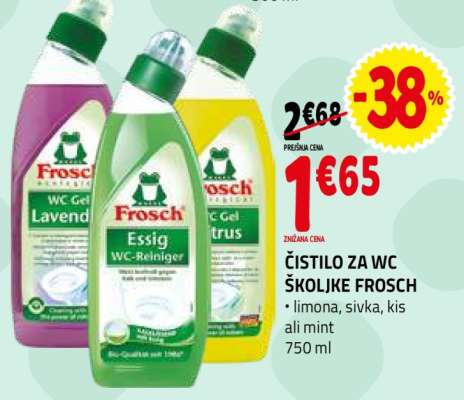 ČISTILO ZA WC ŠKOLJKE FROSCH