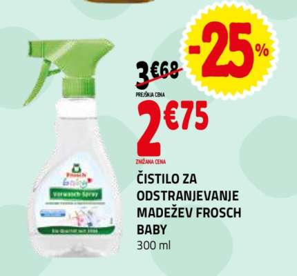 ČISTILO ZA ODSTRANJEVANJE MADEŽEV FROSCH BABY