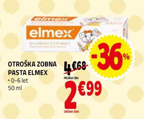 OTROŠKA ZOBNA PASTA ELMEX