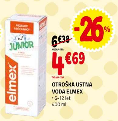 OTROŠKA USTNA VODA ELMEX