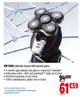 XR1500 Ultimate Series RX5 brivnik glave
