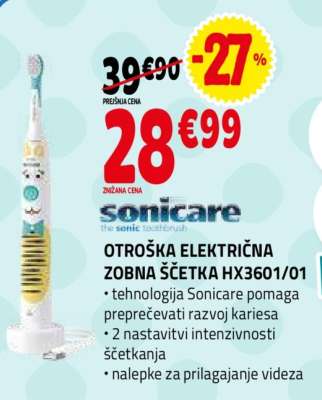 OTROŠKA ELEKTRIČNA ZOBNA ŠČETKA HX3601/01