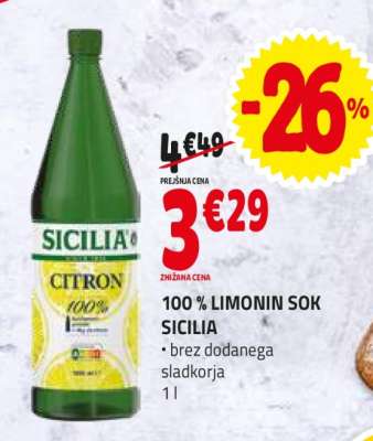 100 % LIMONIN SOK SICILIA