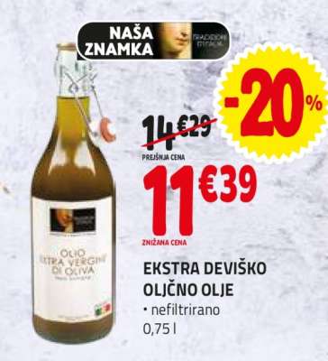 EKSTRA DEVIŠKO OLJČNO OLJE