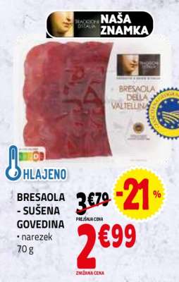 Bresaola - sušena govedina