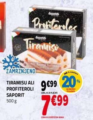 TIRAMISU ALI PROFITEROLI SAPORIT