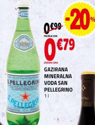 GAZIRANA MINERALNA VODA SAN PELLEGRINO