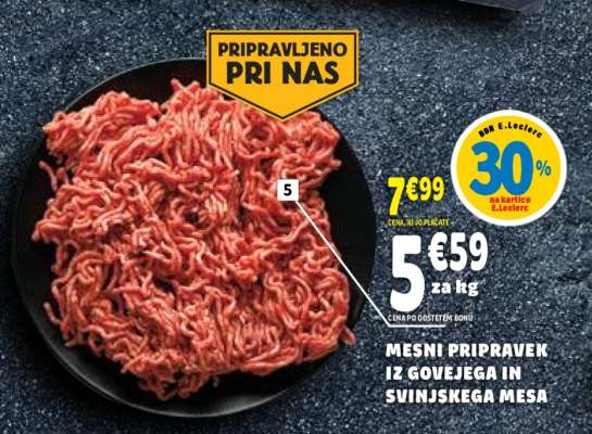 Mesni pripravek iz govejega in svinjskega mesa