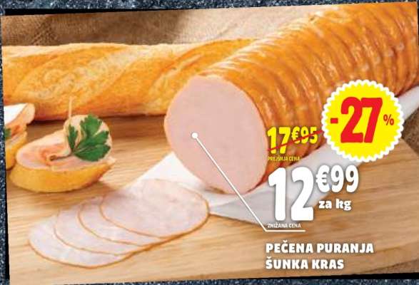 PEČENA PURANJA ŠUNKA KRAS