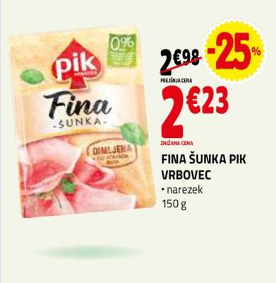 FINA ŠUNKA PIK VRBOVEC