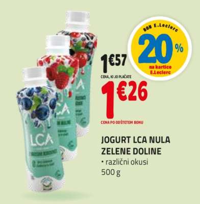 Jogurt LCA Nula Zelene Doline