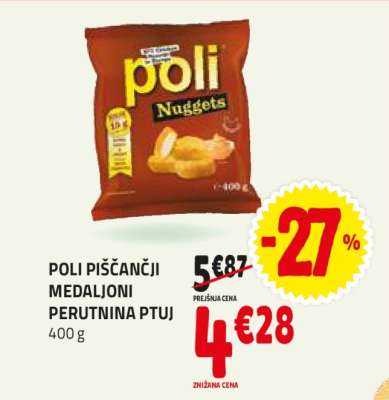 POLI PIŠČANČJI MEDALJONI PERUTNINA PTUJ