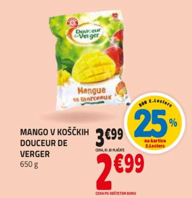 MANGO V KOŠČKIH DOUCEUR DE VERGER