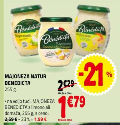 MAJONEZA NATUR BENEDICTA