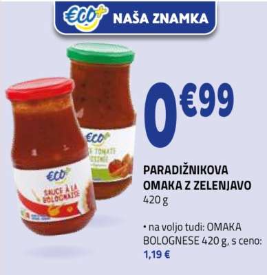 Paradižnikova omaka z zelenjavo