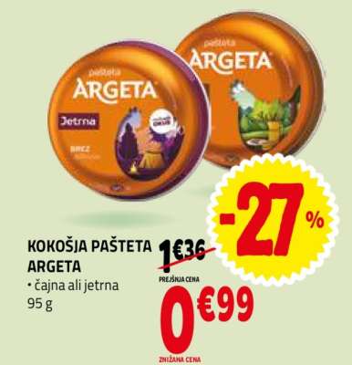 KOKOŠJA PAŠTETA ARGETA