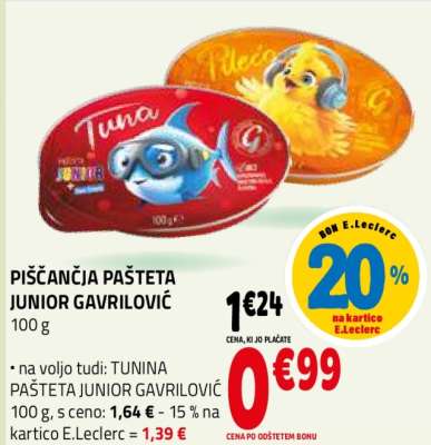 PIŠČANČJA PAŠTETA JUNIOR GAVRILOVIĆ