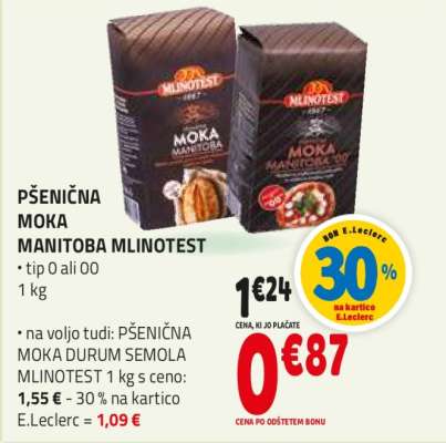 PŠENIČNA MOKA MANITOBA MLINOTEST