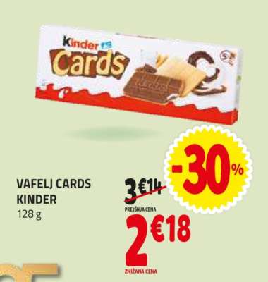 Vafelj Cards Kinder