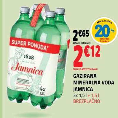 Gazirana mineralna voda Jamnica