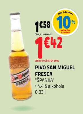 Pivo San Miguel Fresca