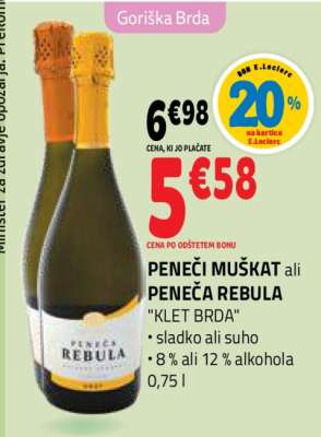 Peneči Muškat ali Peneča Rebula