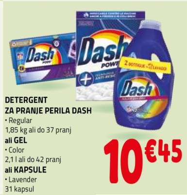 DETERGENT ZA PRANJE PERILA DASH