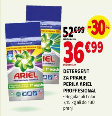 DETERGENT ZA PRANJE PERILA ARIEL PROFFESIONAL