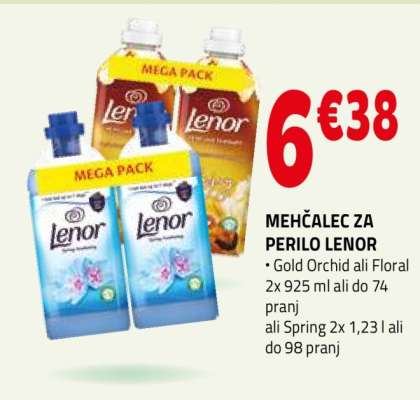 MEHČALEC ZA PERILO LENOR