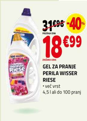 GEL ZA PRANJE PERILA WISSER RIESE