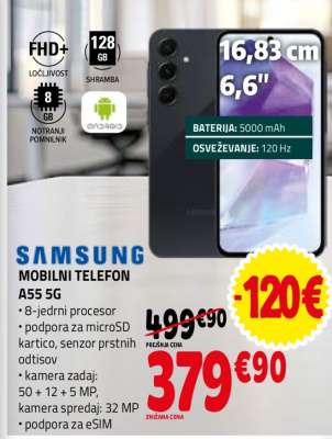 SAMSUNG MOBILNI TELEFON A55 5G