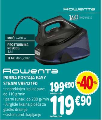 Rowenta PARNA POSTAJA EASY STEAM VR5121F0