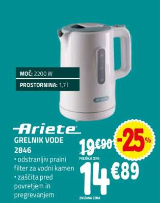 Ariete GRELNIK VODE 2846