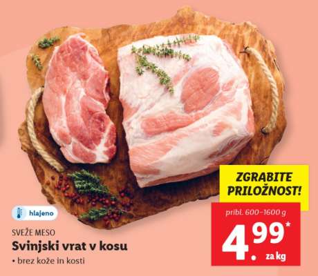 Svinjski vrat v kosu