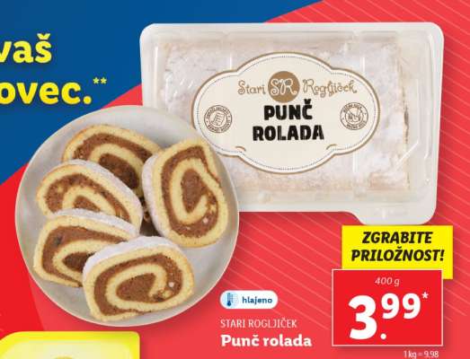 STARI ROGLJIČEK Punč rolada
