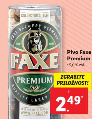 Pivo Faxe Premium