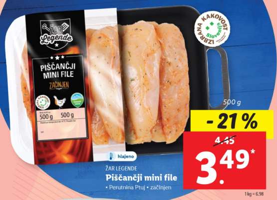 ŽAR LEGENDE Piščančji mini file