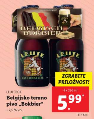 LEUTEBOK Belgijsko temno pivo „Bokbier“