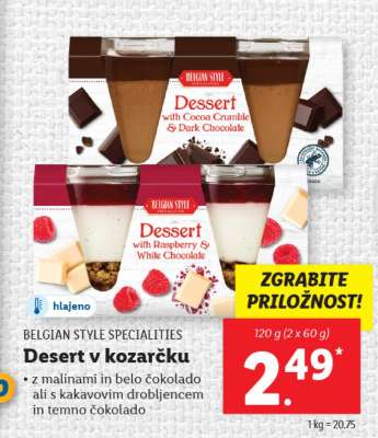 Desert v kozarčku
