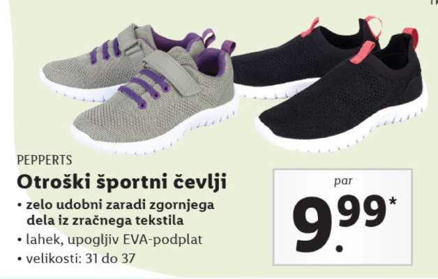 Otroški športni čevlji