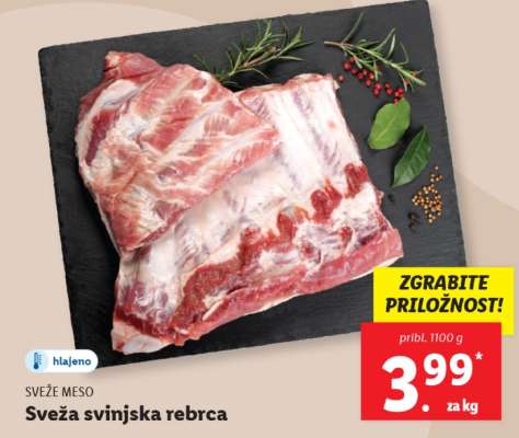 Sveža svinjska rebrca