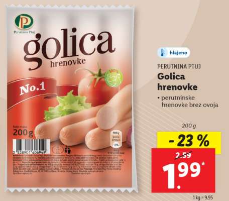 Golica hrenovke