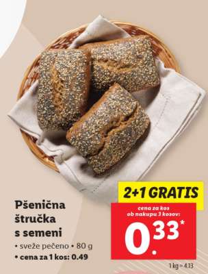 Pšenična štručka s semeni