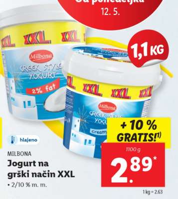 Jogurt na grški način XXL
