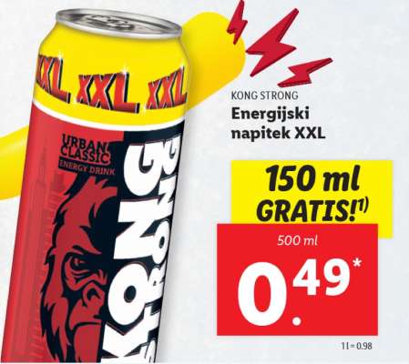 KONG STRONG Energijski napitek XXL