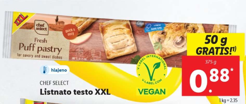 CHEF SELECT Listnato testo XXL