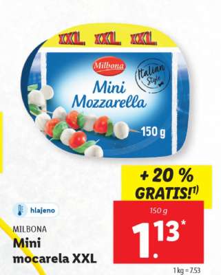 MILBONA Mini mocarela XXL
