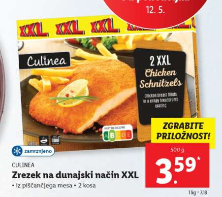 Culinea Zrezek na dunajski način XXL