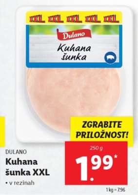DULANO Kuhana šunka XXL